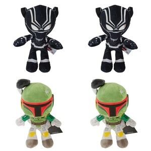 4 Plush Character Figures 8 In. Super Hero Star Wars & Marvel Collectibles